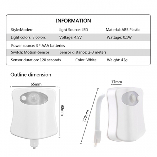 LAMPA PENTRU VASUL DE TOALETA LEDlight